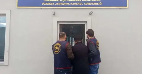 Bursa’da hapis cezası firarisini Jandarma yakaladı