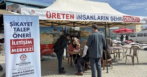 Denizli Büyükşehir pazaryerlerinde halkın nabzını tutuyor