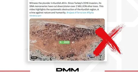 Afrin'de 2 milyon zeytin ağacı kesildi iddiasına İletişim'den yanıt