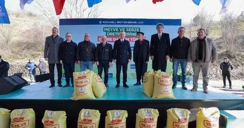 Kocaeli'de çiftçiye gübre desteği