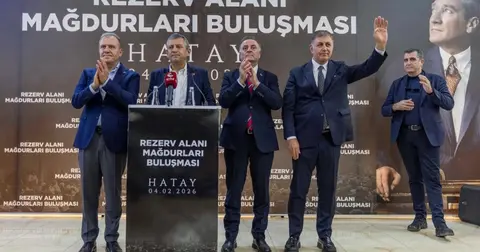 CHP'li başkanlar Hatay’da depremzedelerle buluştu
