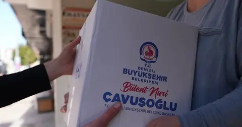 Denizli Büyükşehir ile ramazan bereketi kapı kapı yayılıyor