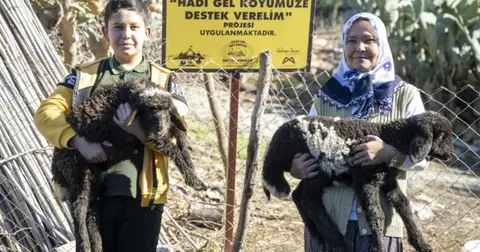 Mersin'de “Hadi Gel Köyümüze Destek Verelim” projesi
