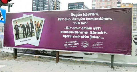 Kayseri Talas'tan Yeşilçam konseptli görsel