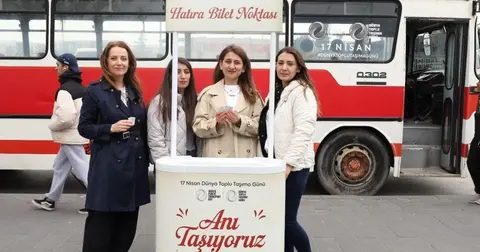 Balıkesir'de toplu taşıma gününde geçmişe yolculuk