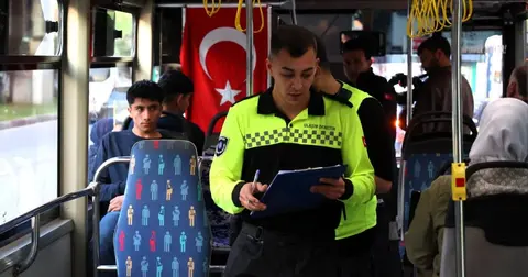 Antalya’da toplu taşıma araçlarına sıkı denetim
