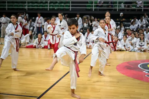 Türkiye geneli taekwondo sınavı Bornova'da yapıldı