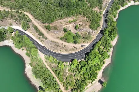 Kocaeli'de Yuvacık Barajı yolu baştan aşağı yenilendi