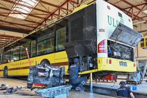 BURULAŞ kendi atölyesinde 24 milyon TL tasarruf etti