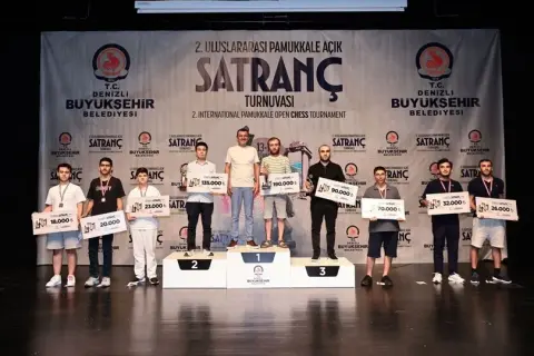 Pamukkale Açık Satranç Turnuvası şampiyonlarını buldu