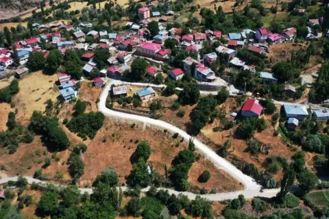 Ordu'da tehlikeli virajlar beton yola kavuştu