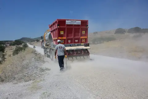 Manisa Yuntdağı'nda 10 km yol asfaltlandı