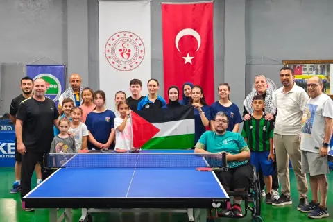 Filistin Masa Tenisi Milli Takımı Sakarya'da kamp yaptı
