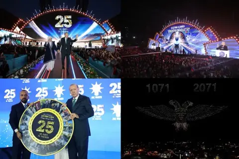 AK Parti'nin 25. yıl şov: 100 bin kişi, binlerce dron
