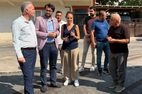 İnegöl'de Başkan Taban altyapı ve asfalt çalışmalarını denetti