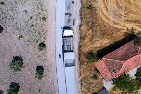 Soma Beyce'ye 8 km ikinci kat asfalt: Güvenli yol hazır