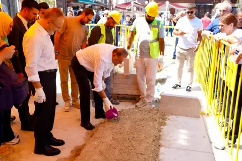 Eyüpsultan Meydanı'nda tarihi yenileme başladı