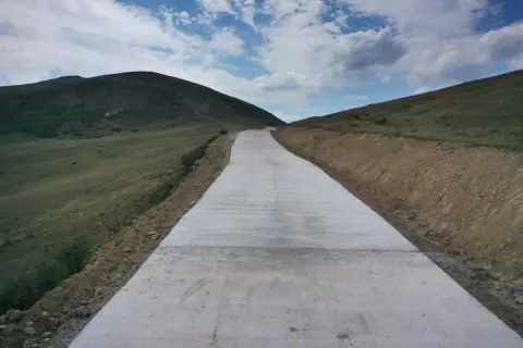 Ordu’da Çambaşı Yaylası-Ulaşım Yolu Beton Hale Getiriliyor