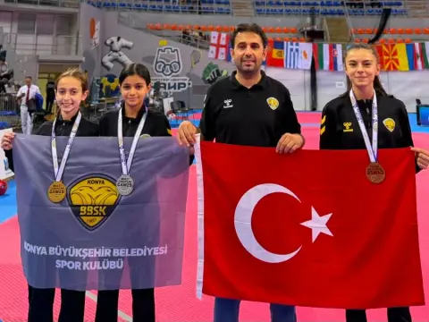 Konya Büyükşehir Tekvando Avrupa Şampiyona Katıldı