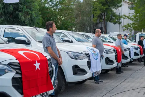 Milas Belediyesi 9 yeni araçla filoyu güçlendirdi