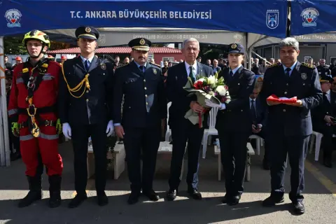 Ankara İtfaiyesi'nde 100 personel yemin etti, istasyon sayısı artıyor