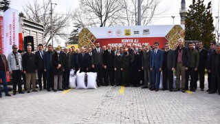 Çiftçiye arpa, mercimek ve nohut tohumu dağıtıldı