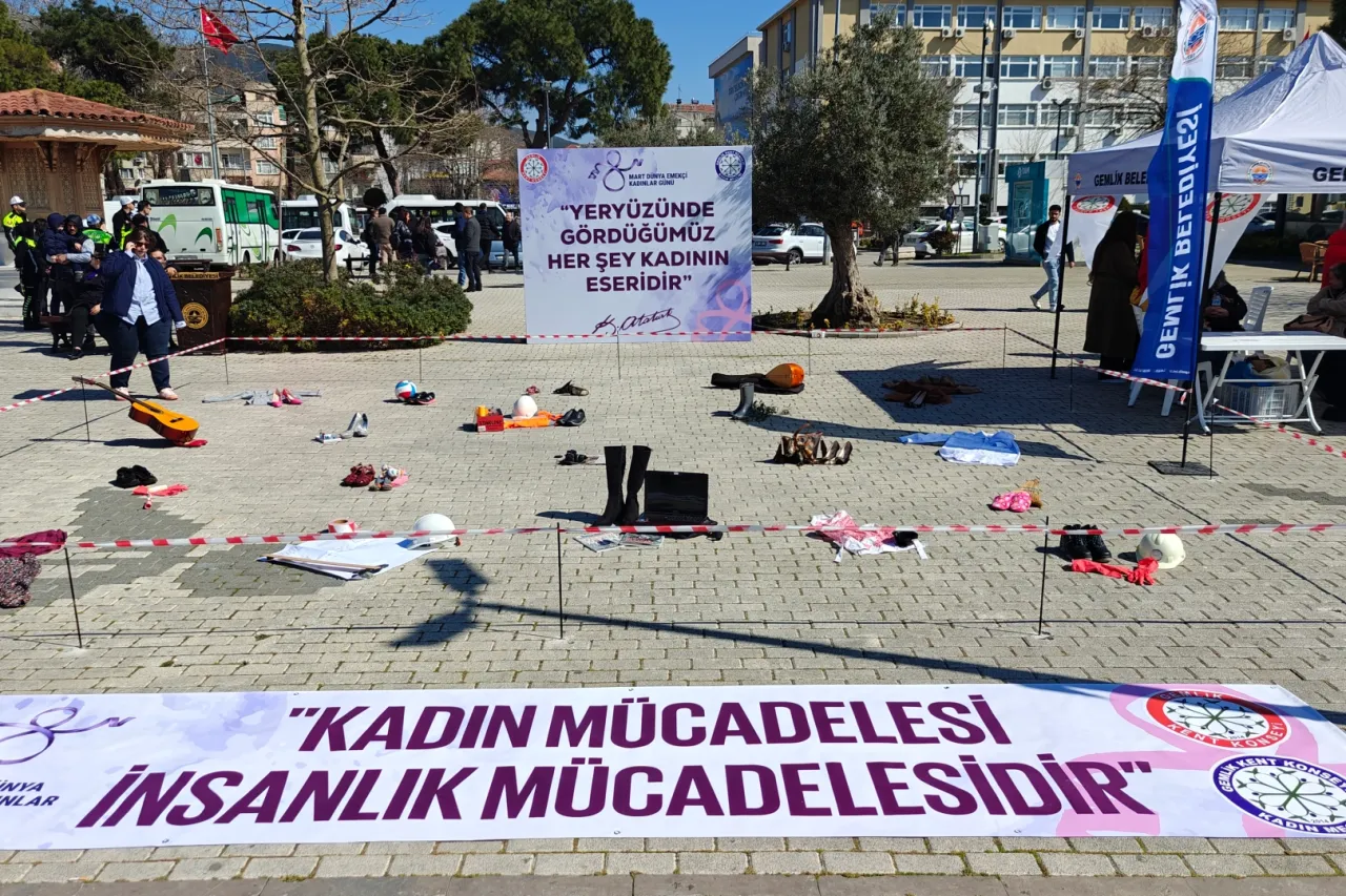 Bursa Gemlik’te kadınların mücadelesine güçlü destek