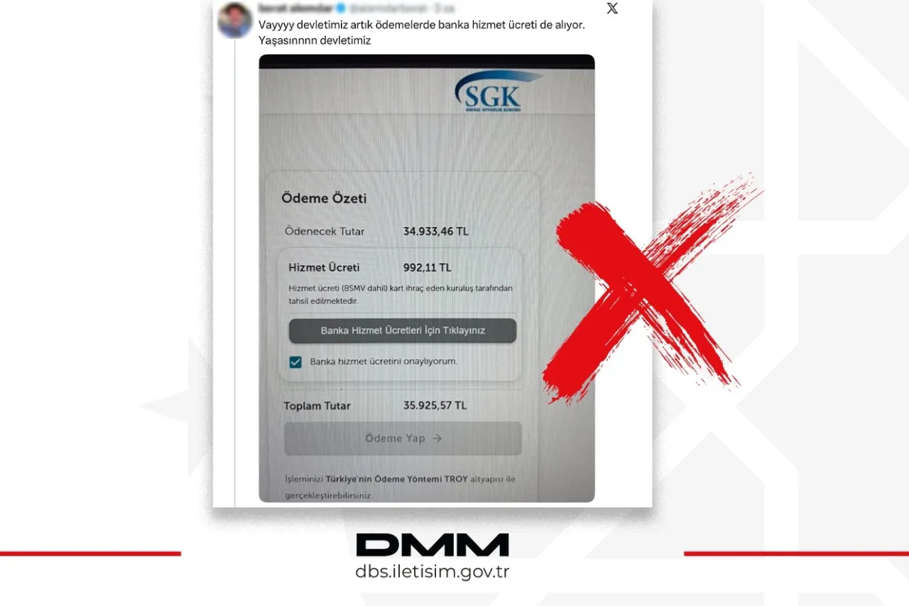 SGK ödemelerinde “banka ücreti alınıyor” iddiası asılsız!