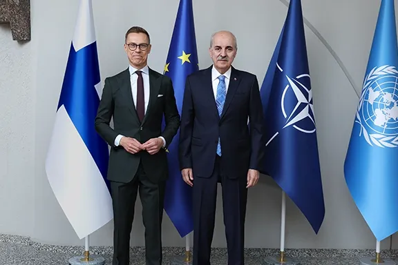 Finlandiya Cumhurbaşkanı, TBMM Başkanı Kurtulmuş'u kabul etti