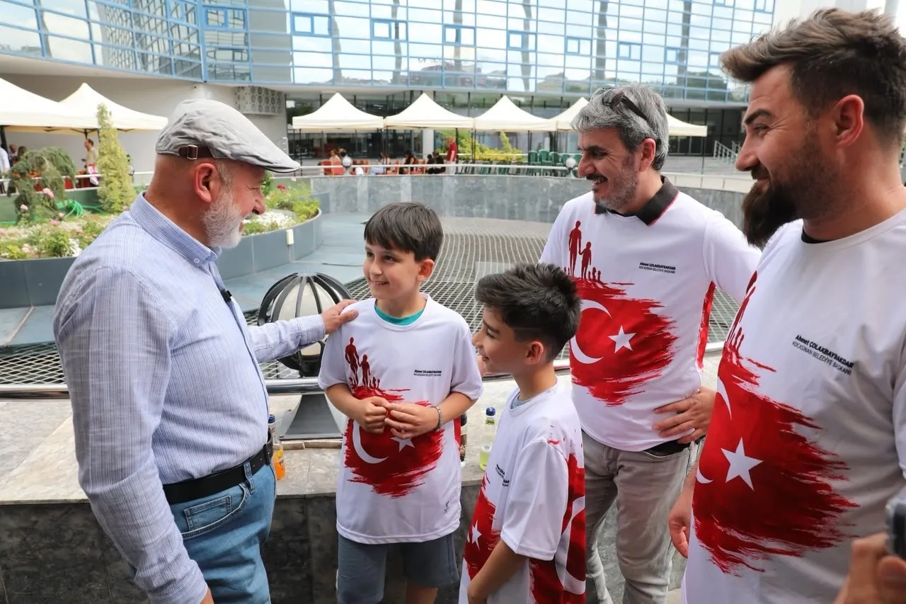 Kayseri Kocasinan'da baba ile çocuk satran çta buluştu