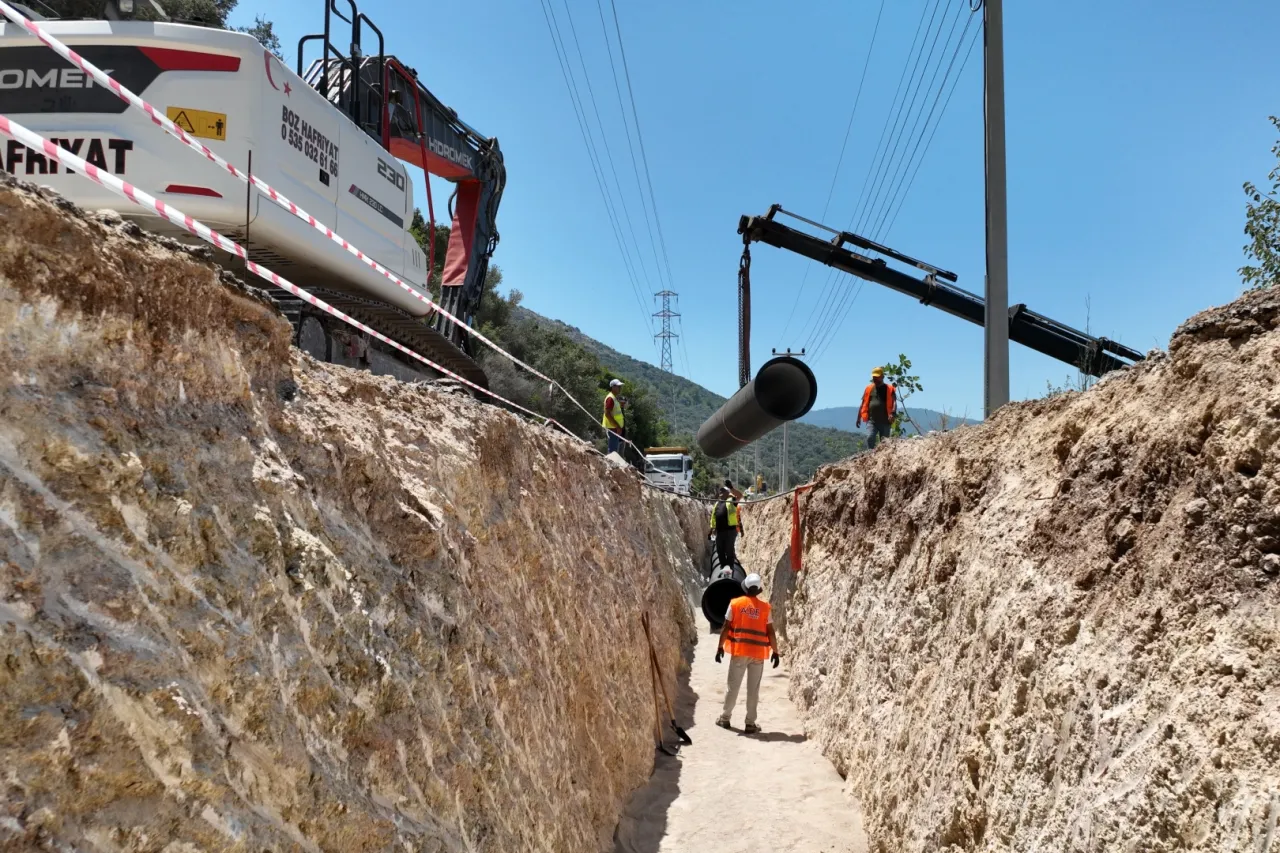 Antalya Kaş’ta içme suyu yatırımı sürüyor