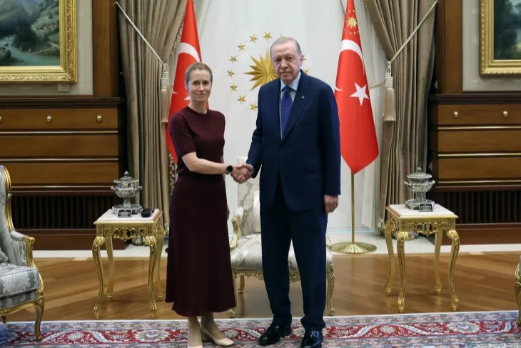 Cumhurbaşkanı Erdoğan, Kallas'ı kabul etti