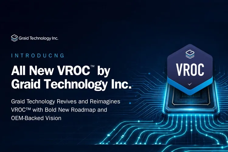 Graid Technology, 24 aylık yol haritası ve Tier 1 OEM Desteği ile VROC™ Platformunu tanıttı