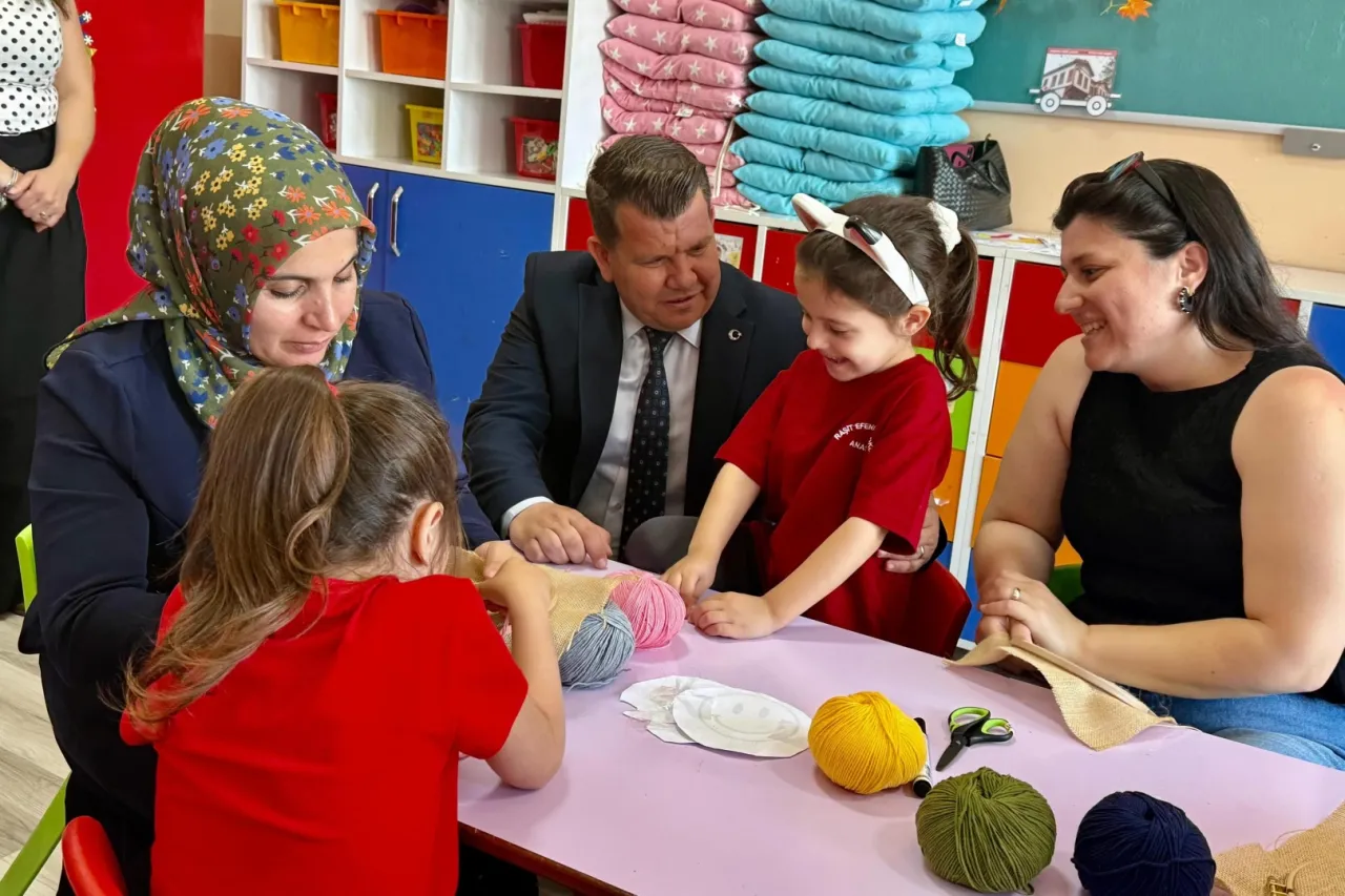 Edirne Keşan'da minik eller iş başında