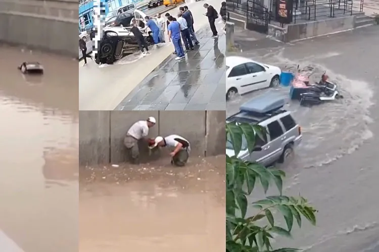 Sel Ankara’yı yuttu! Batçıklar kapandı, araçlar suya gömüldü
