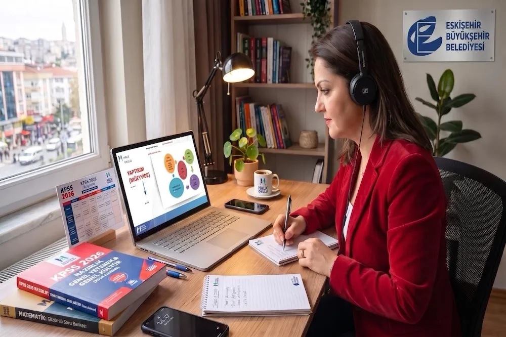 Eskişehir’de KPSS’ye online hazırlık