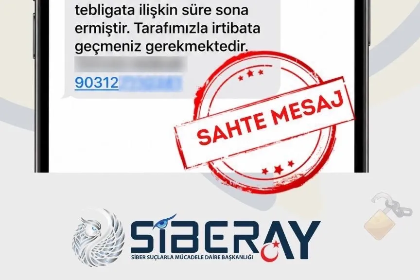 SİBERAY'dan sahte icra ve e-tebligat mesajlarına karşı kritik uyarı