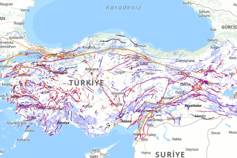 Türkiye'nin diri fay haritası güncellendi... Diri faylar 700’e yükseldi!