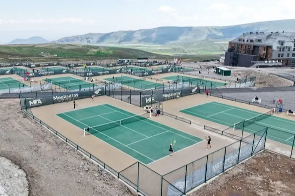 Kayseri Erciyes'te Dünya Tenis Turu heyecanı