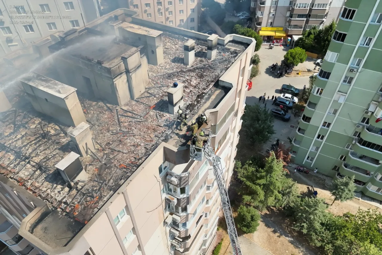İzmir itfaiyesinin hızlı müdahalesi hayat kurtardı