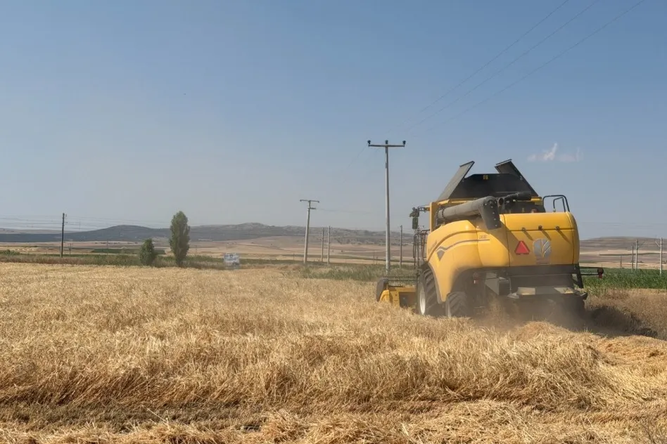 Eskişehir'de 77 tonluk arpa hasadı