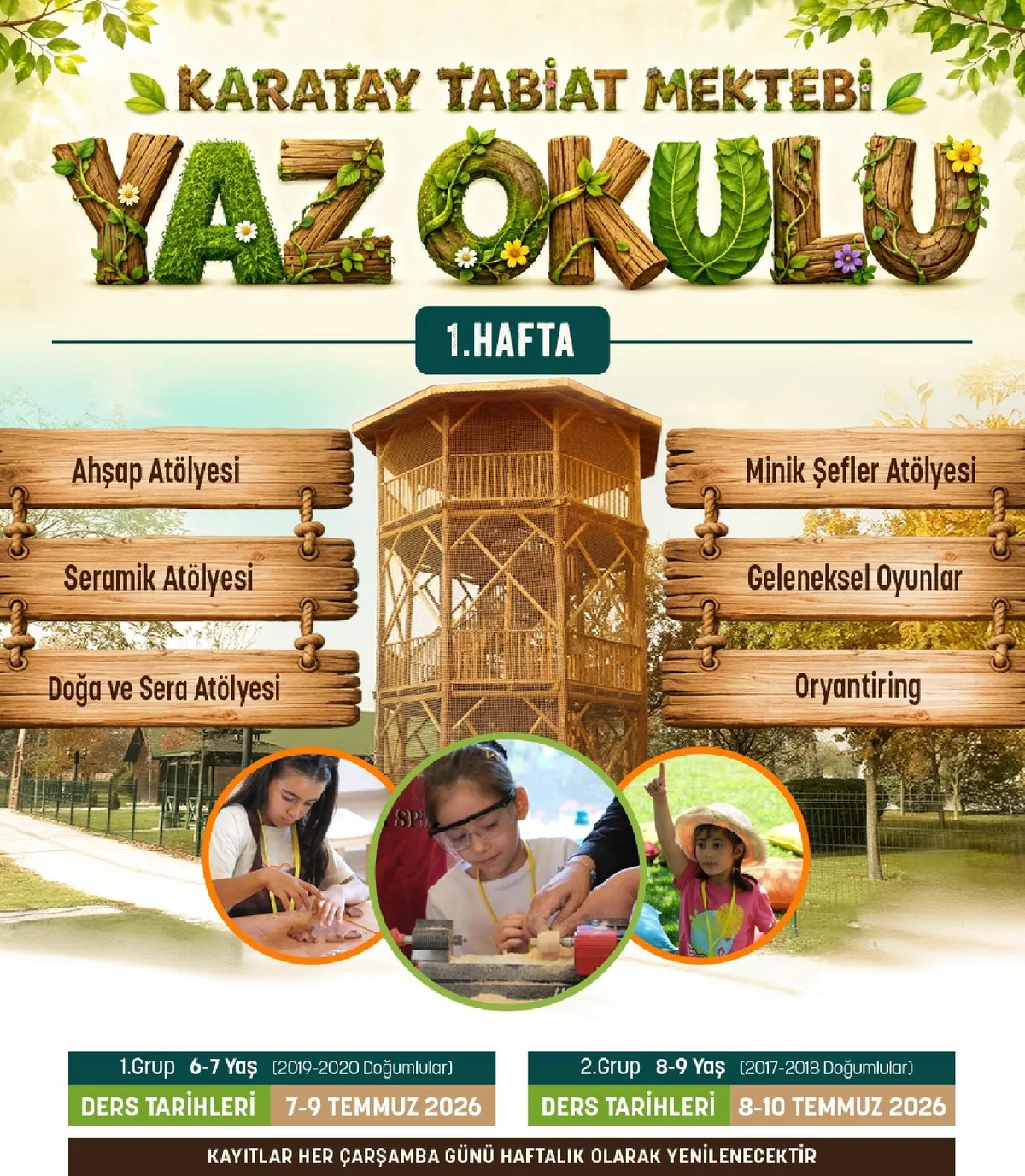 TABİAT MEKTEBİ YAZ OKULU KAYITLARI BAŞLADI
