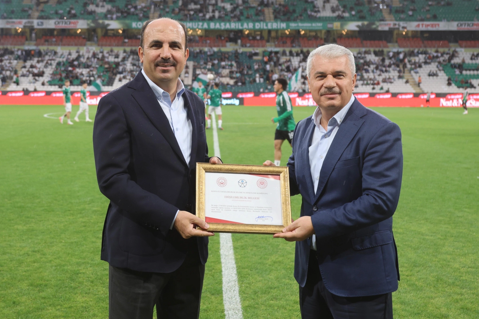 Türkiye'de ilk 'erişilbilir' stadyum oldu... Konya'ya erişilebilirlik belgesi