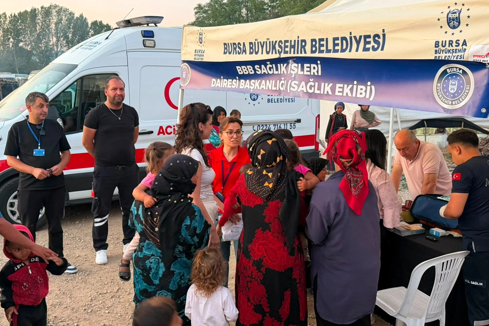 Bursa Büyükşehir'den mevsimlik tarım işçilerine destek