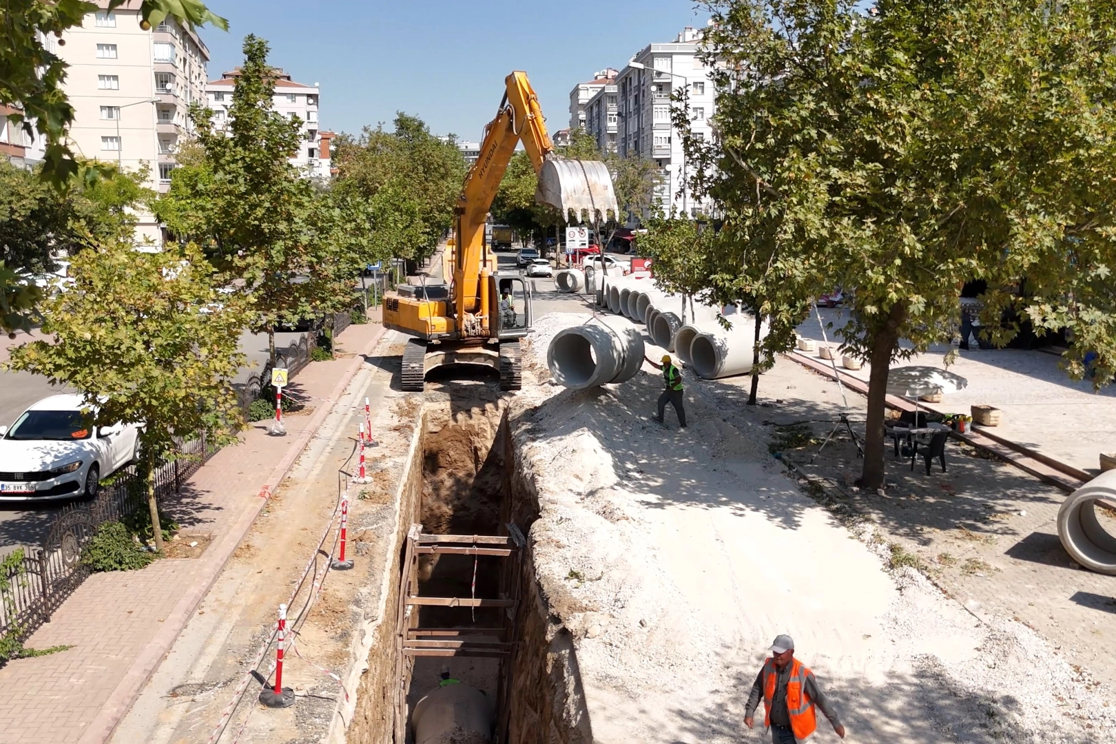 Konya'da Rauf Denktaş Caddesi'ne altyapı takviyesi