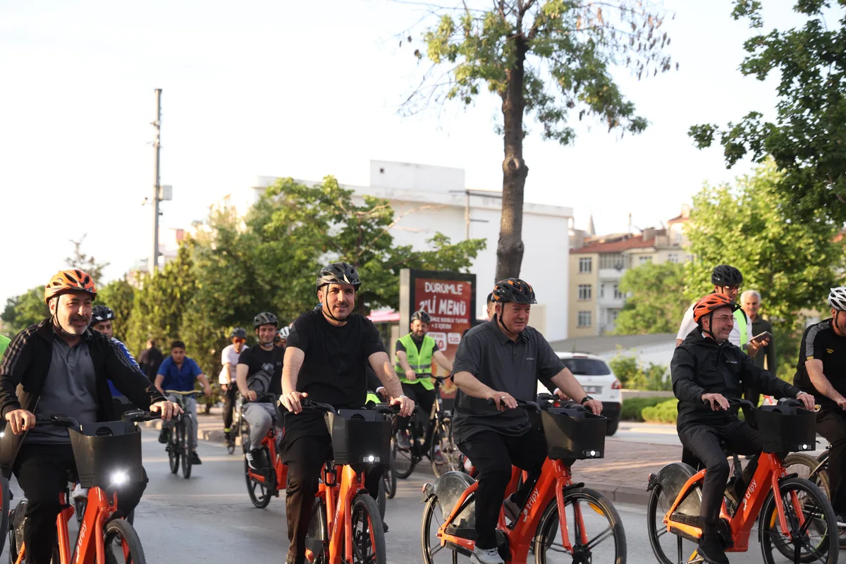 Konya'da Bisiklet Festivali: Drone şov ve atölyeler