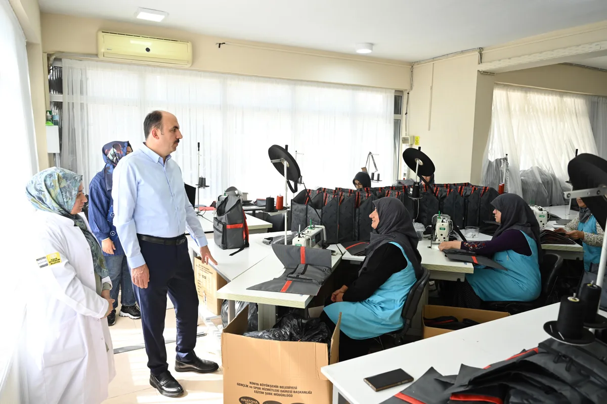 Başkan Altay KOMEK'i ziyaret etti: 1000 kadın üretimde