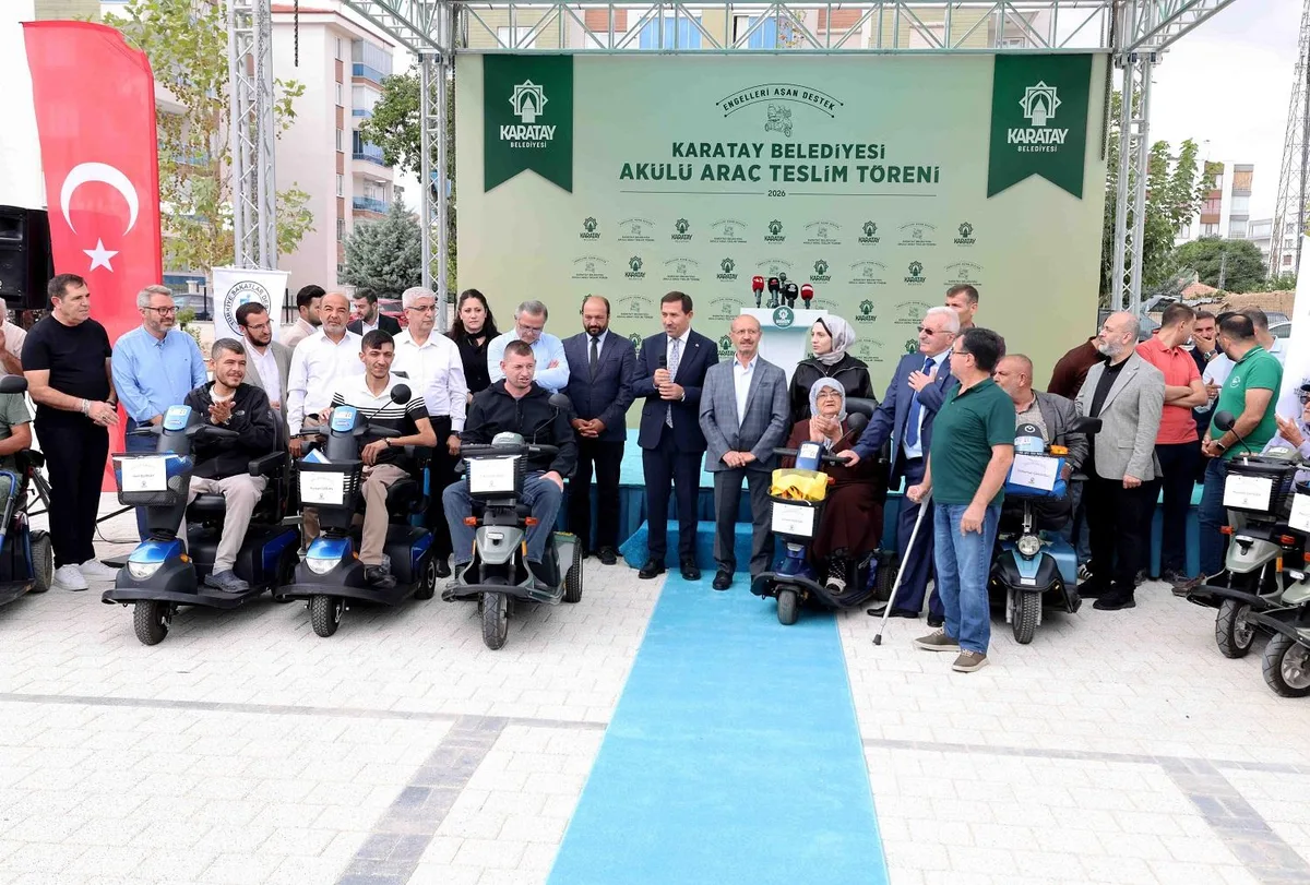 Karatay’da Engellilere 80 Akülü Araç Teslim