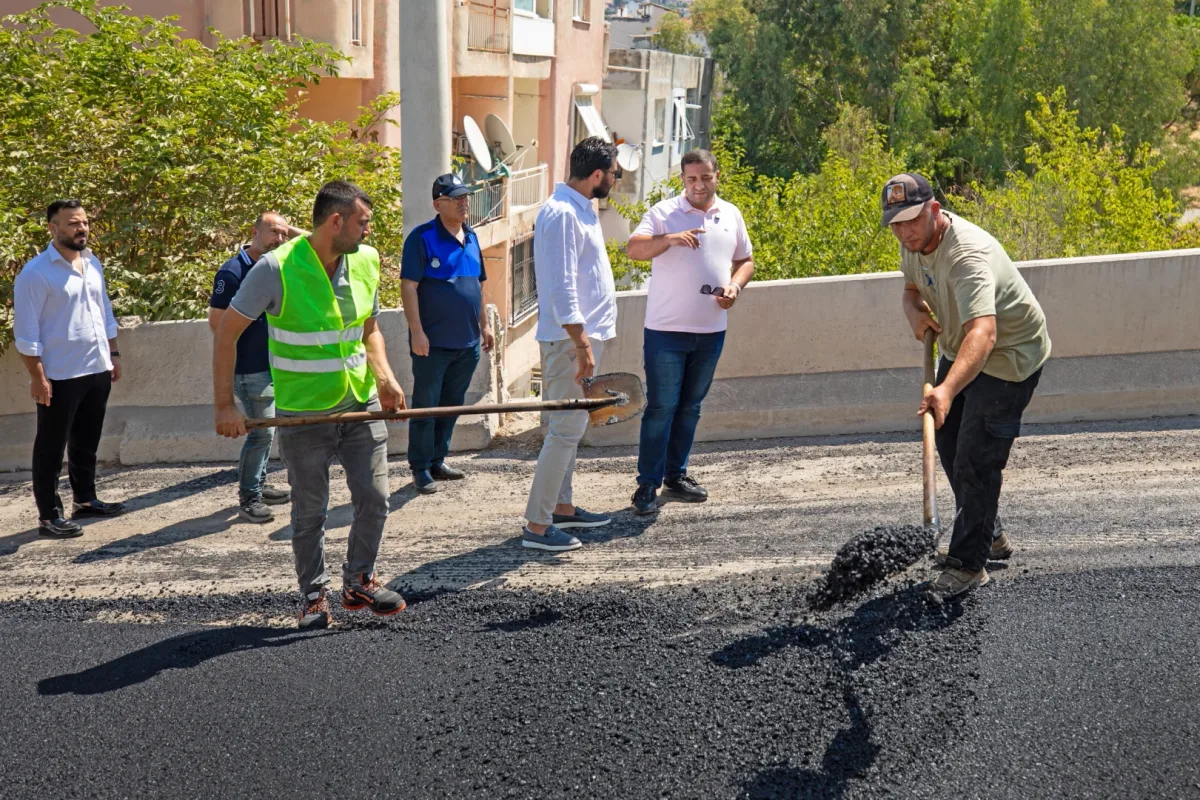 Narlıdere'de Çilek Sokak baştan sona asfaltlandı