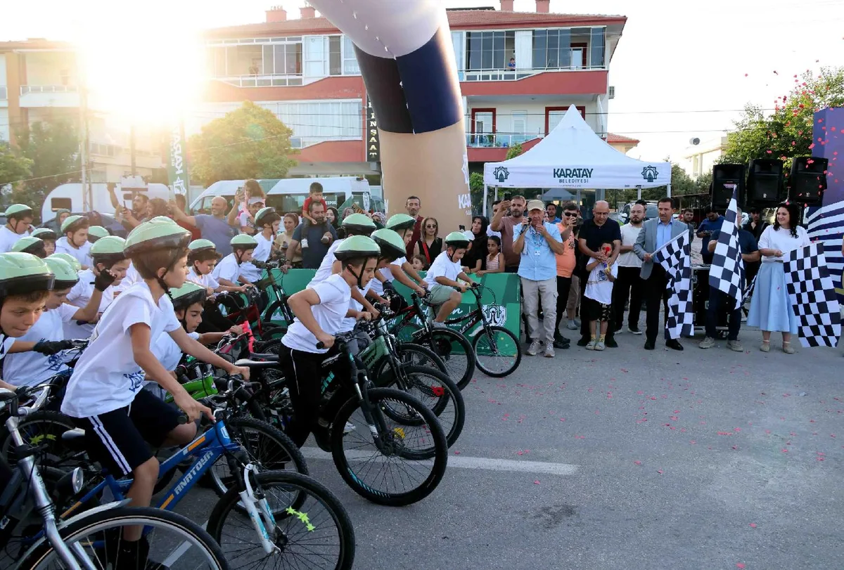 Karatay'da 11. Düz Bisiklet Yarışı heyecanla tamamlandı